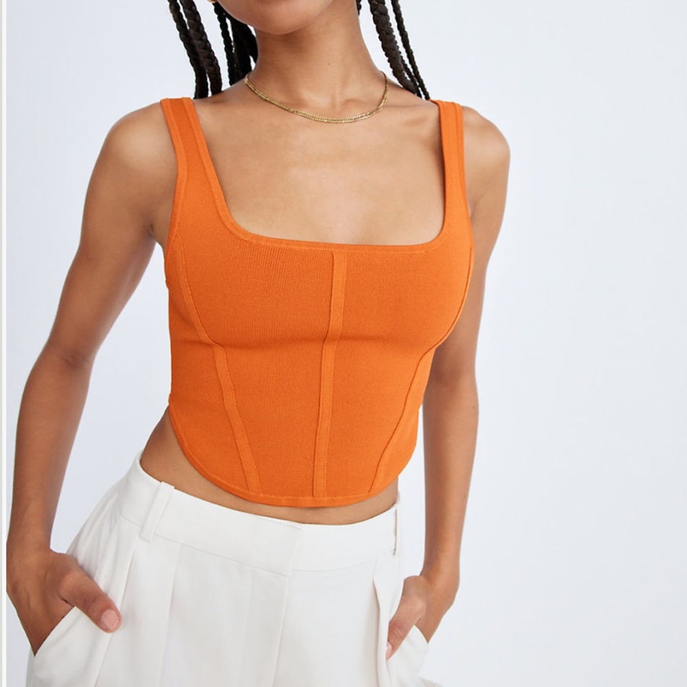 Babaton Aritzia Sculpt Knit Seamed Tank